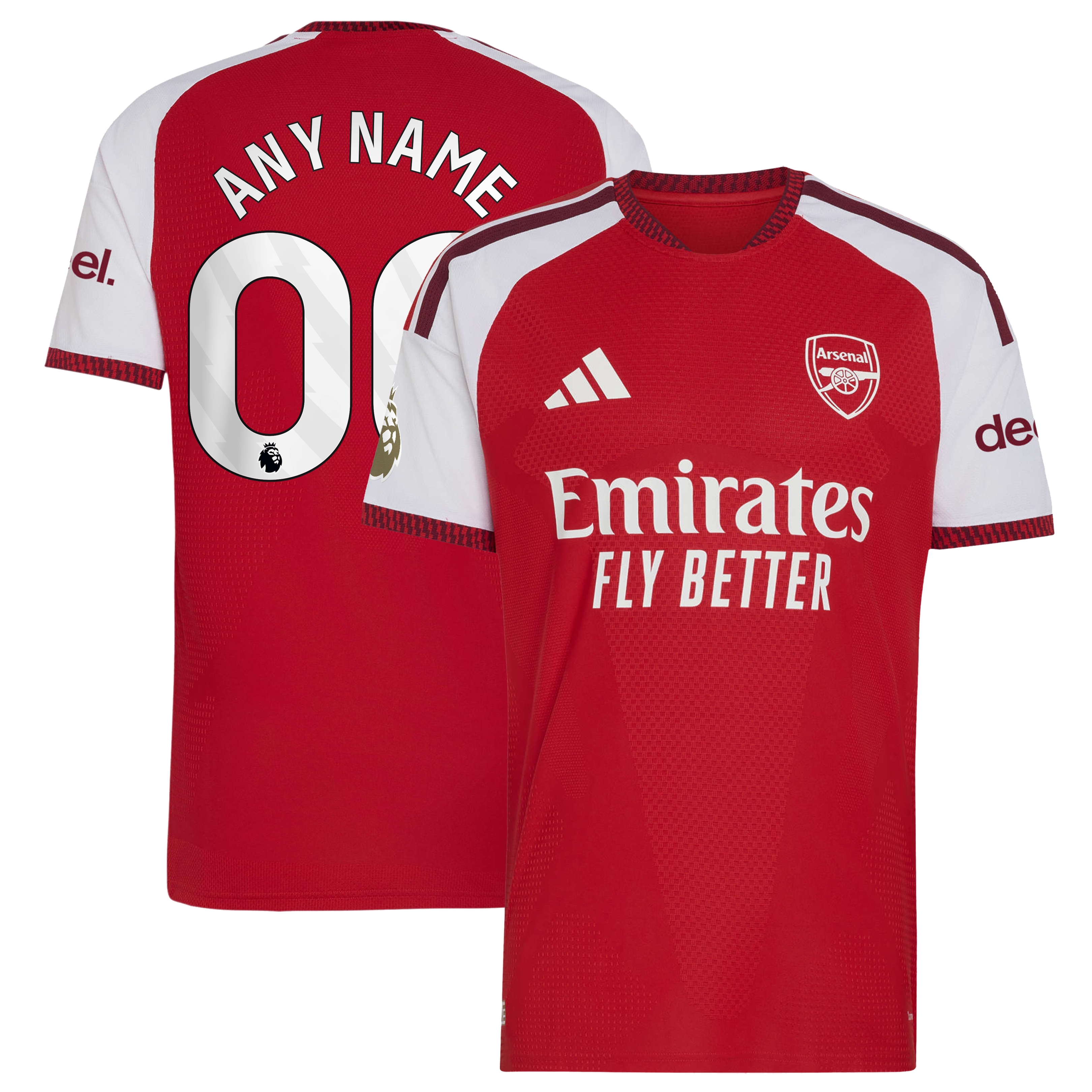 Youth Arsenal 2026/27 Home Authentic Custom Jersey - Red | BuySoccerJersey Hub
