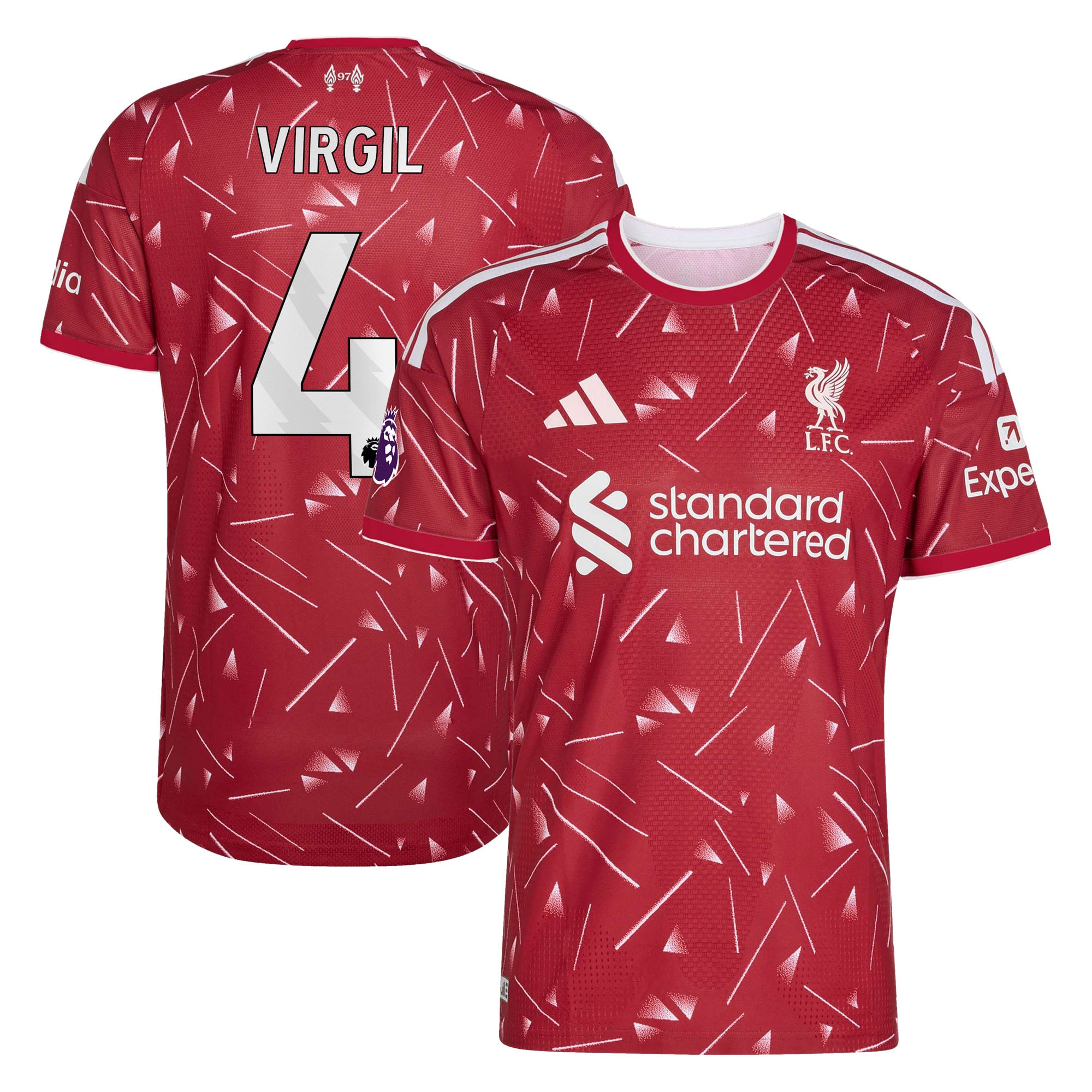 Women's Virgil van Dijk Liverpool 2026/27 Home On-Field Authentic Jersey - Red | BuySoccerJersey Hub