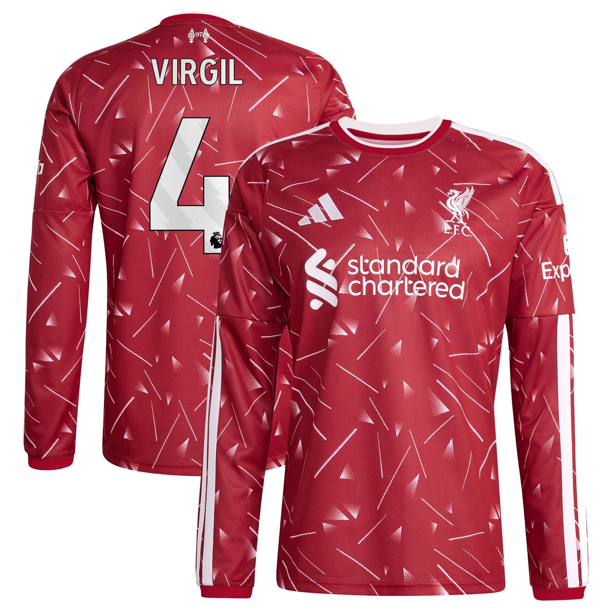 Women's Virgil van Dijk Liverpool 2026/27 Home Replica Long Sleeve Jersey - Red | BuySoccerJersey Hub