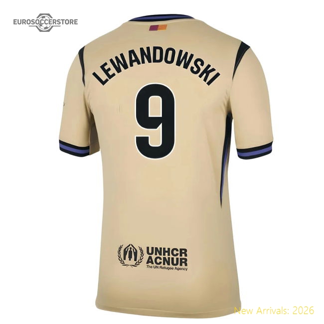 2025-2026 Barcelona Away Shirt (Lewandowski 9)-BuySoccerJersey Hub