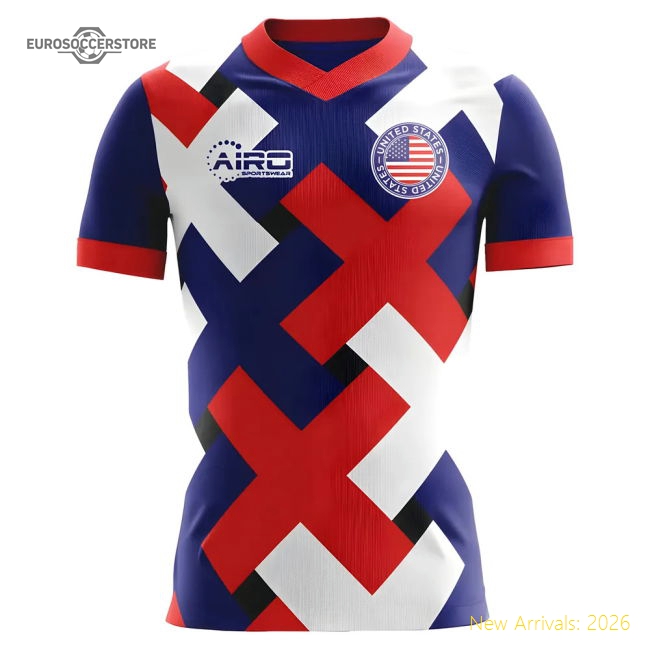 2025-2026 USA Third Concept Football Shirt - Womens-ly44