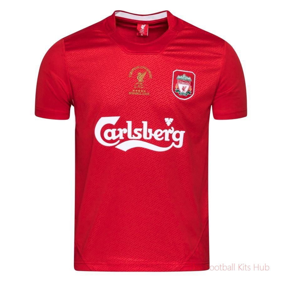 Men Liverpool Home Shirt Istanbul 2005-UniFootball Store