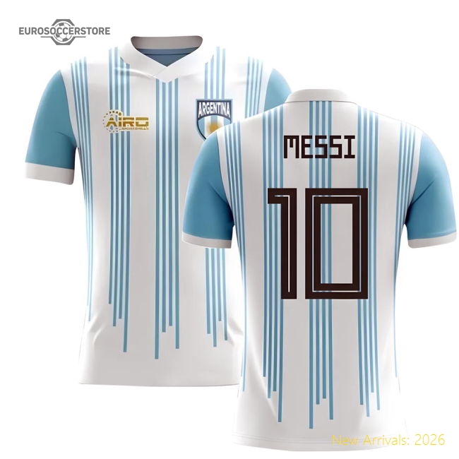 2025-2026 Argentina Home Concept Football Shirt (Messi 10) - Kids-ly44