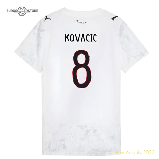 2025-2026 KIDSUPER x Manchester City CWC Shirt (White) - Womens (Kovacic 8)-Football Jersey Hub