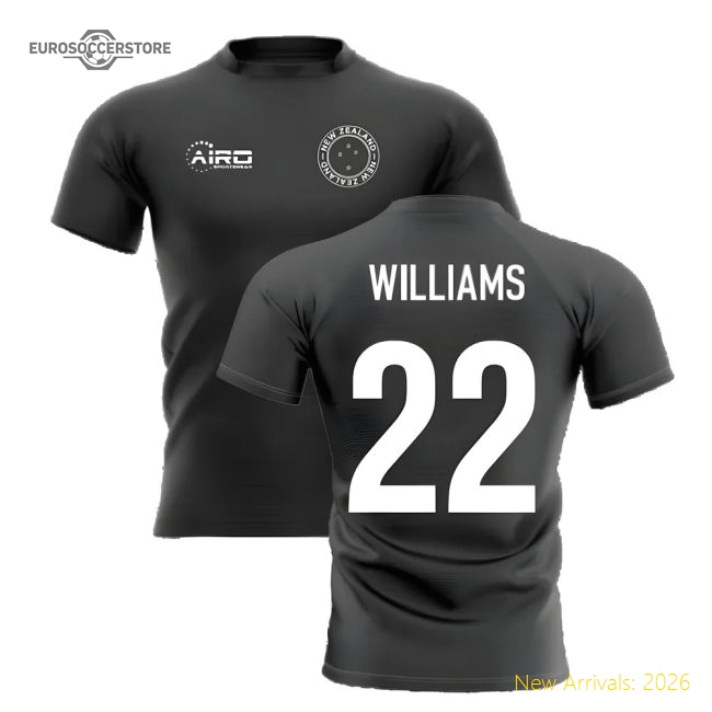 2025-2026 New Zealand Home Concept Rugby Shirt (Williams 22)-ly44