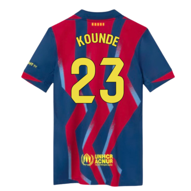 2025-2026 Barcelona Fourth Shirt (Kids) (Kounde 23)-BuySoccerJersey Hub