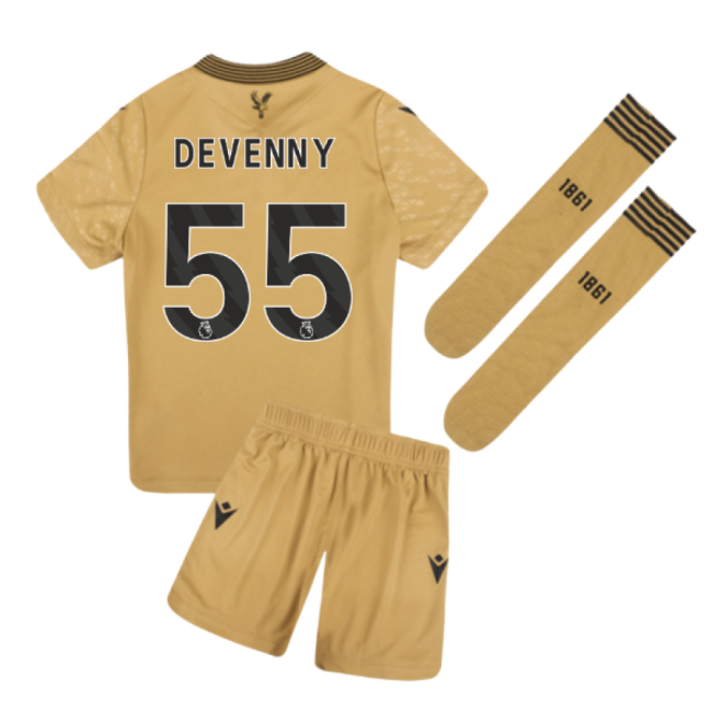 2025-2026 Crystal Palace Third Little Kids Infant Kit (Devenny 55)-Football Jersey Hub