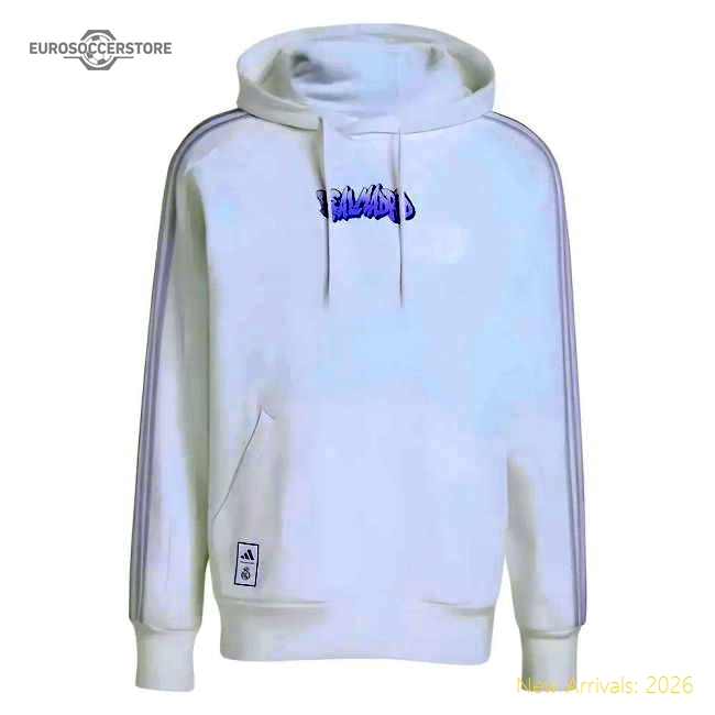 2024-2025 Real Madrid DNA Hoody (White)-BuySoccerJersey Hub