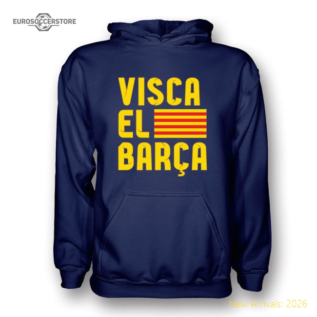 Visca El Barca Hoody (navy)-BuySoccerJersey Hub