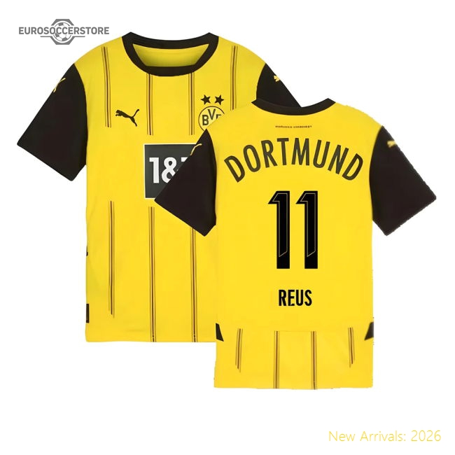 2024-2025 Borussia Dortmund Home Shirt (Kids) (Reus 11)-ly44
