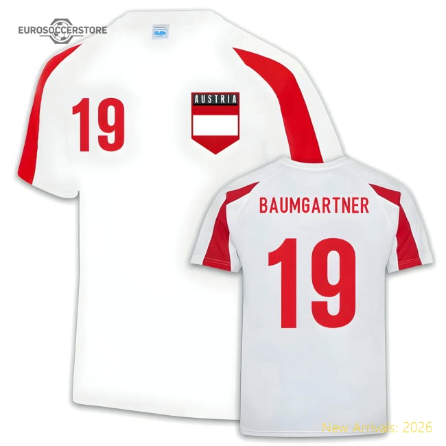 Austria Sports Training Jersey (Christoph Baumgartner 19)-Football Jersey Hub
