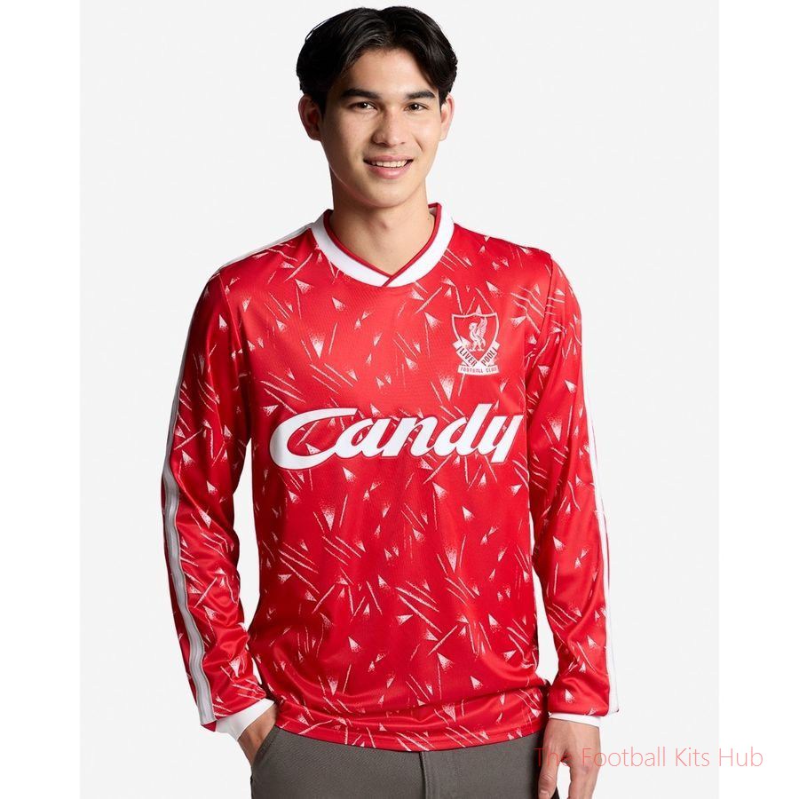 Liverpool Home Shirt 1989/91 Long Sleeves-UniFootball Store