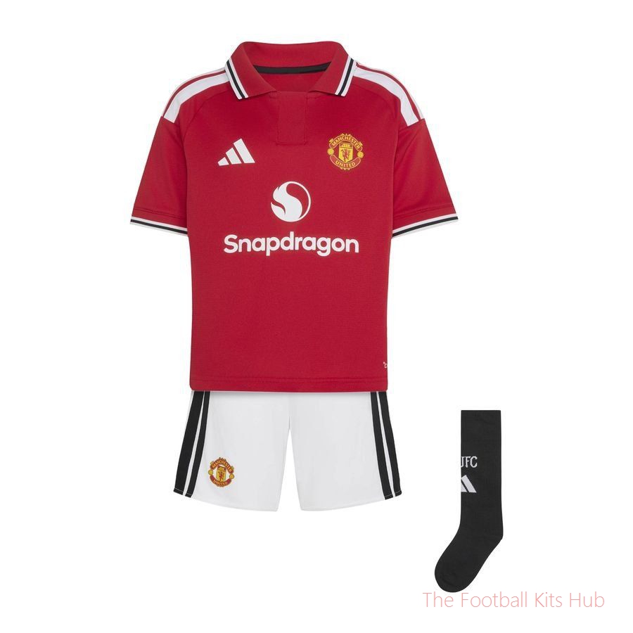Manchester United Home Shirt 2026/27 Mini-Kit Kids-UniFootball Store