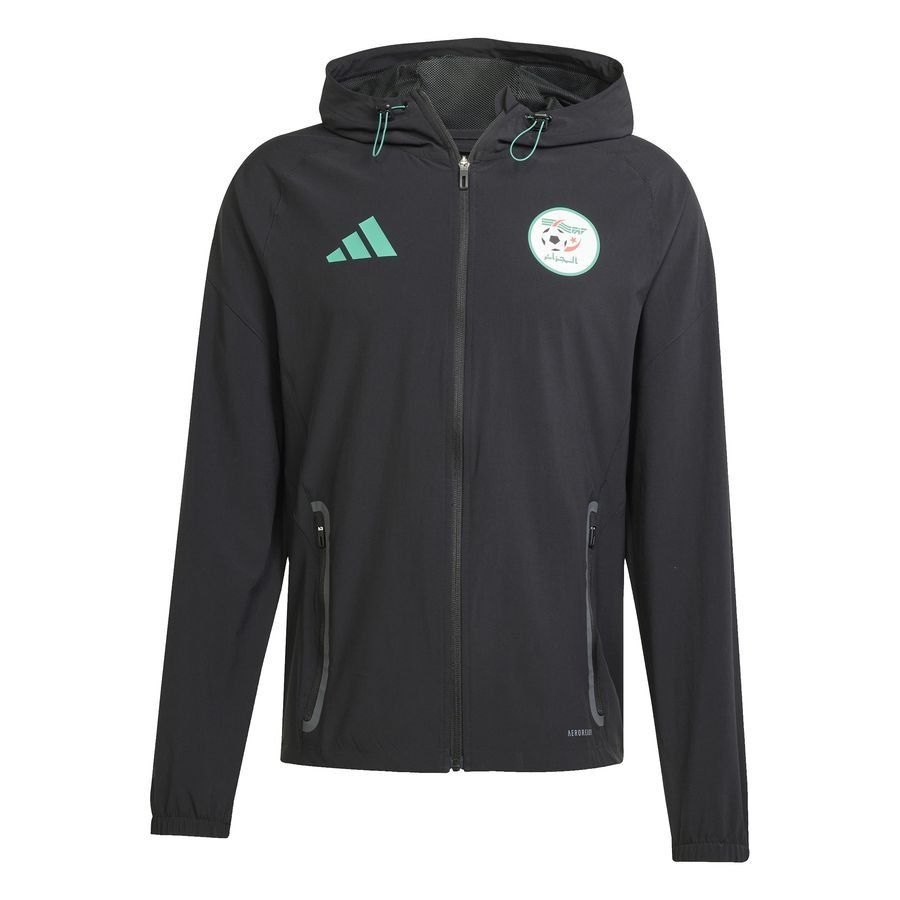 Algeria Jacket Tiro Competition Travel Vis Tech 25 Black Kit