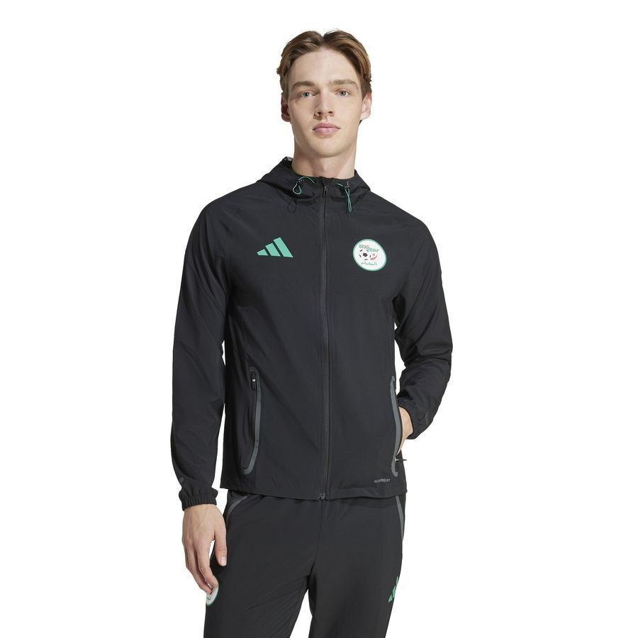 Algeria Jacket Tiro Competition Travel Vis Tech 25 Black Kit