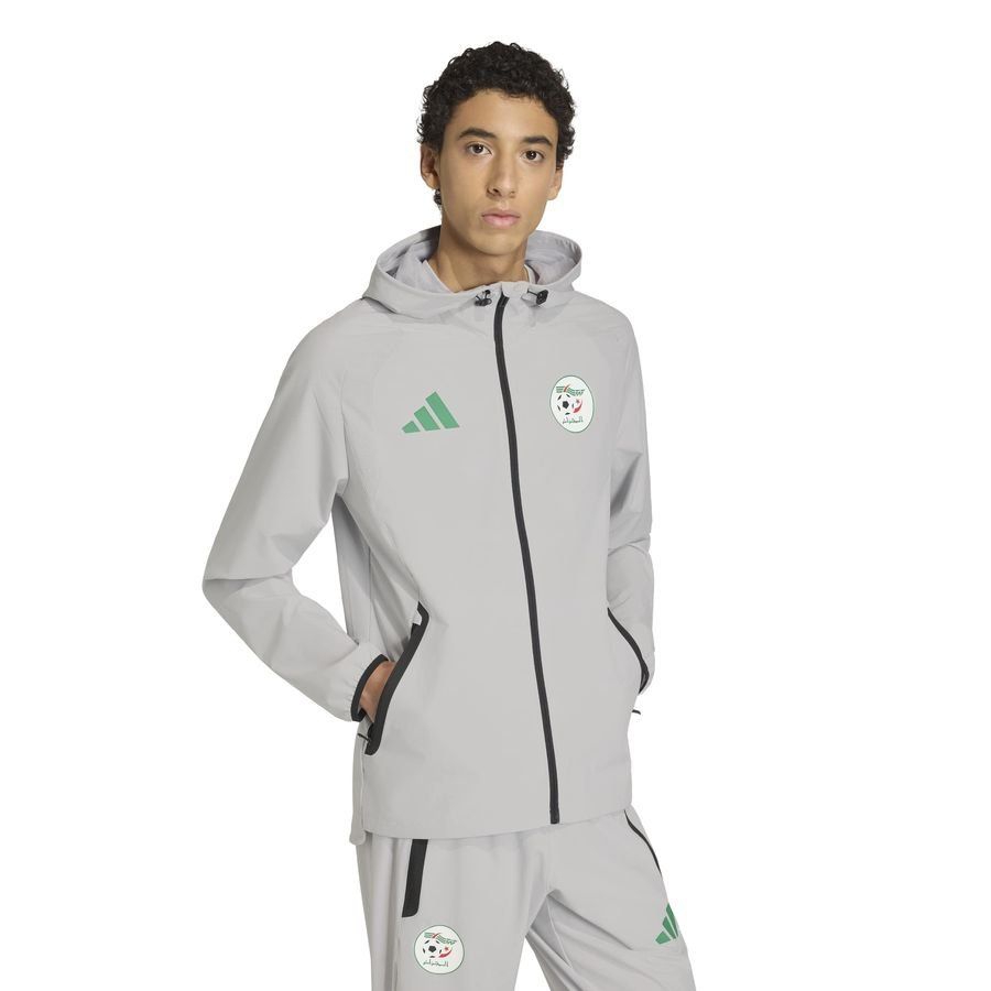 Algeria Windbreaker Tiro Tech FZ Light Grey Jersey