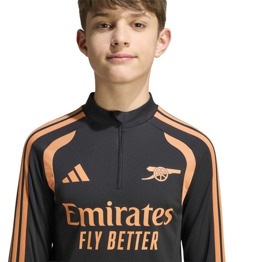 Arsenal Black/Orange Training Kids Jersey