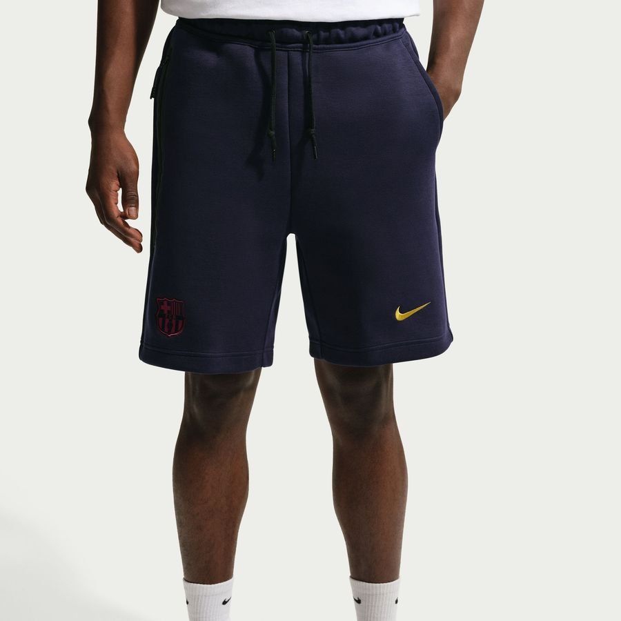 Barcelona Shorts Tech Fleece Blackened Blue/Mineral Yellow Uniform