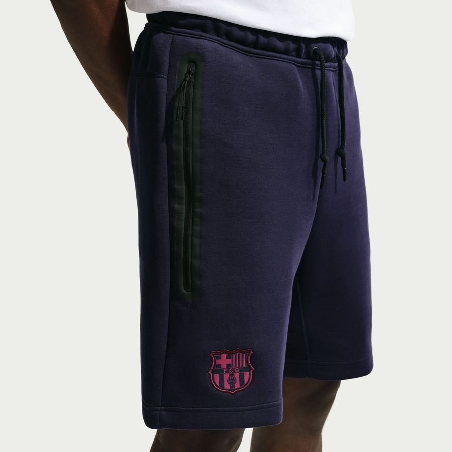 Barcelona Shorts Tech Fleece Blackened Blue/Mineral Yellow Uniform