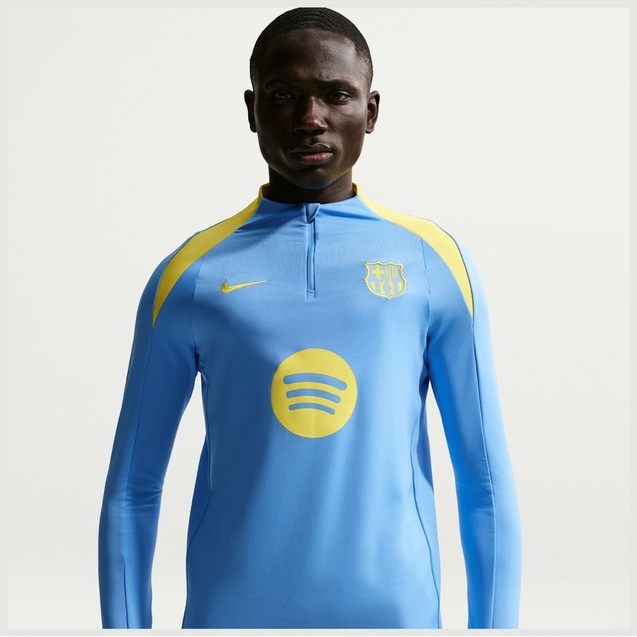 Barcelona Dri FIT Strike Drill University Blue/Opti Training Yellow Jersey