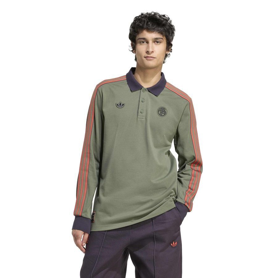 Bayern München Polo Terrace Icons Base Long Sleeves Green Apparel