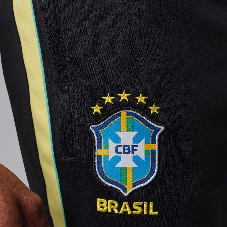 2026 Brazil Jordan Track Pants Dri FIT Academy Pro World Cup Black/Yellow/Light