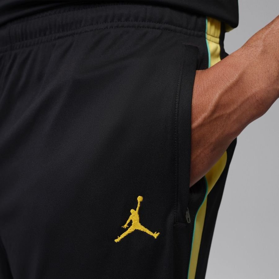 2026 Brazil Jordan Track Pants Dri FIT Academy Pro World Cup Black/Yellow/Light
