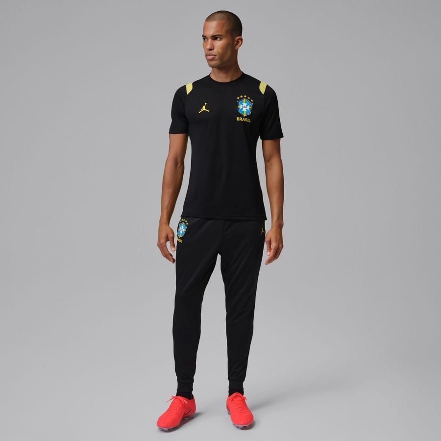 2026 Brazil Jordan Track Pants Dri FIT Academy Pro World Cup Black/Yellow/Light