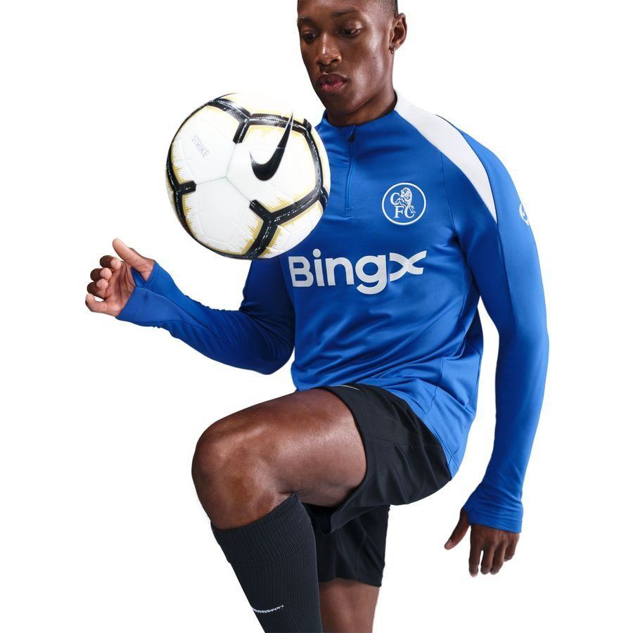 Chelsea Dri FIT Strike Drill Game Royal/Field Training Silver Kit 3rd