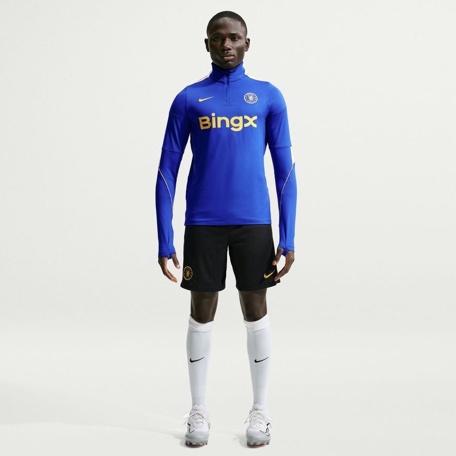 Chelsea Dri FIT Strike Drill Bright Blue/White/Midwest Training Gold Uniform