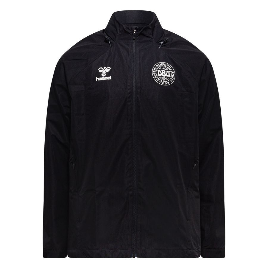Denmark Jacket All Weather Black/White Jersey hmlLEAD 2.0