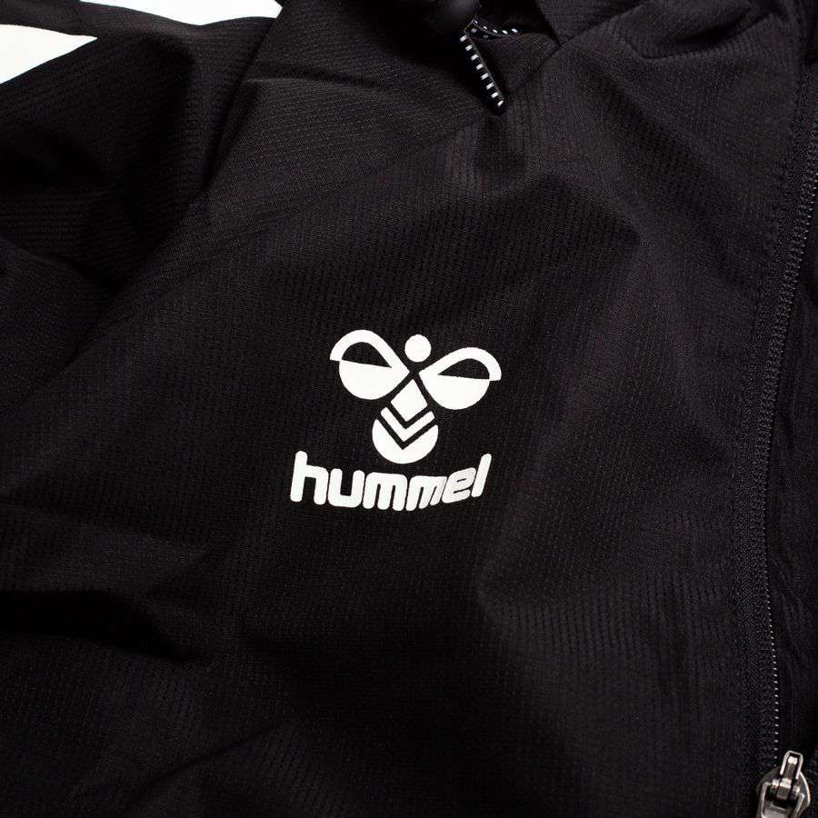 Denmark Jacket All Weather Black/White Jersey hmlLEAD 2.0