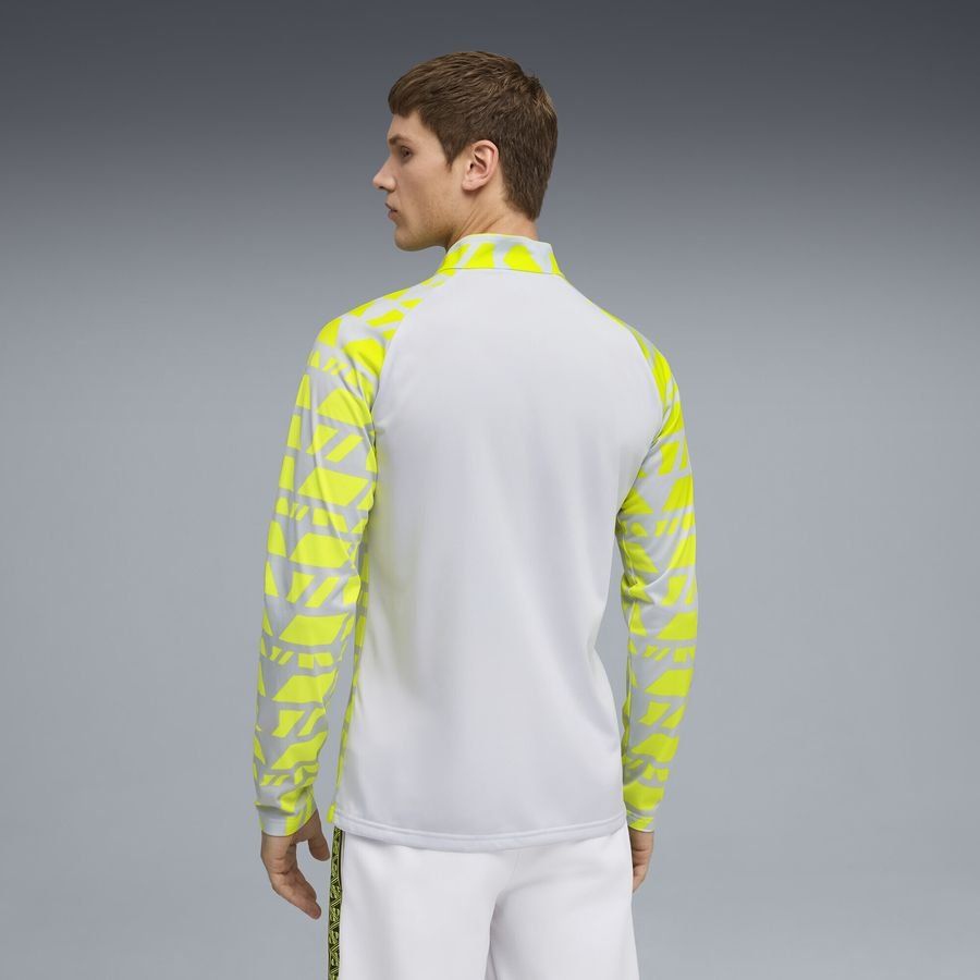 Dortmund Pre Match Zip Metallic/Yellow Alert Training Silver Apparel 1/4