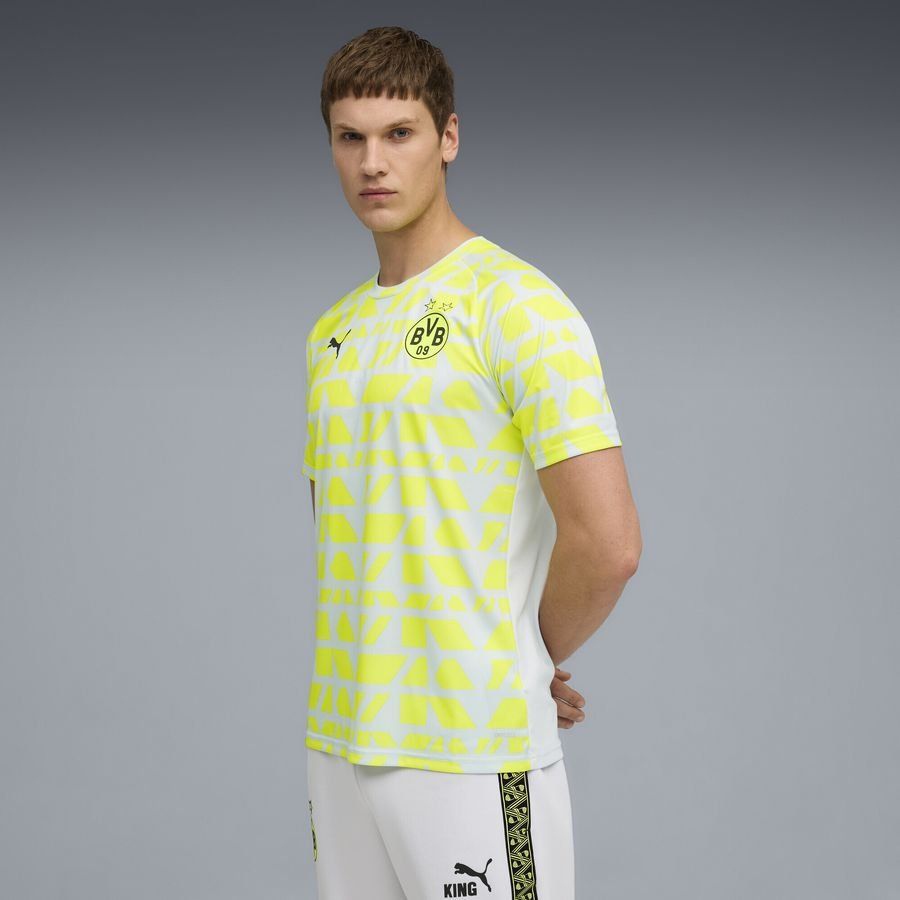 Dortmund Pre Match Alert/Silver Metallic Training Yellow Uniform T
