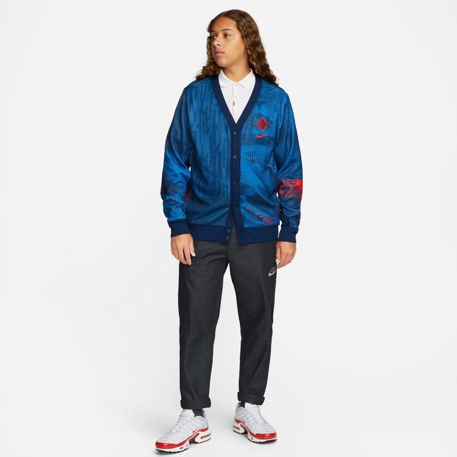 England Cardigan Dri FIT Player Void/Challenge Blue Red Apparel
