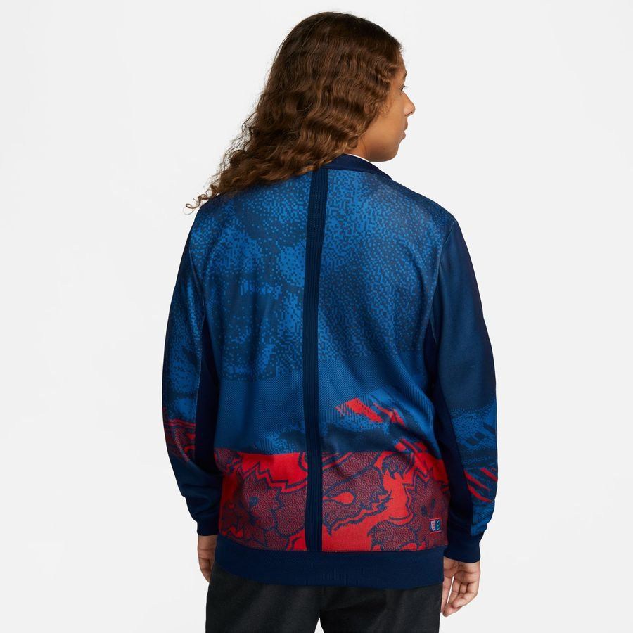 England Cardigan Dri FIT Player Void/Challenge Blue Red Apparel