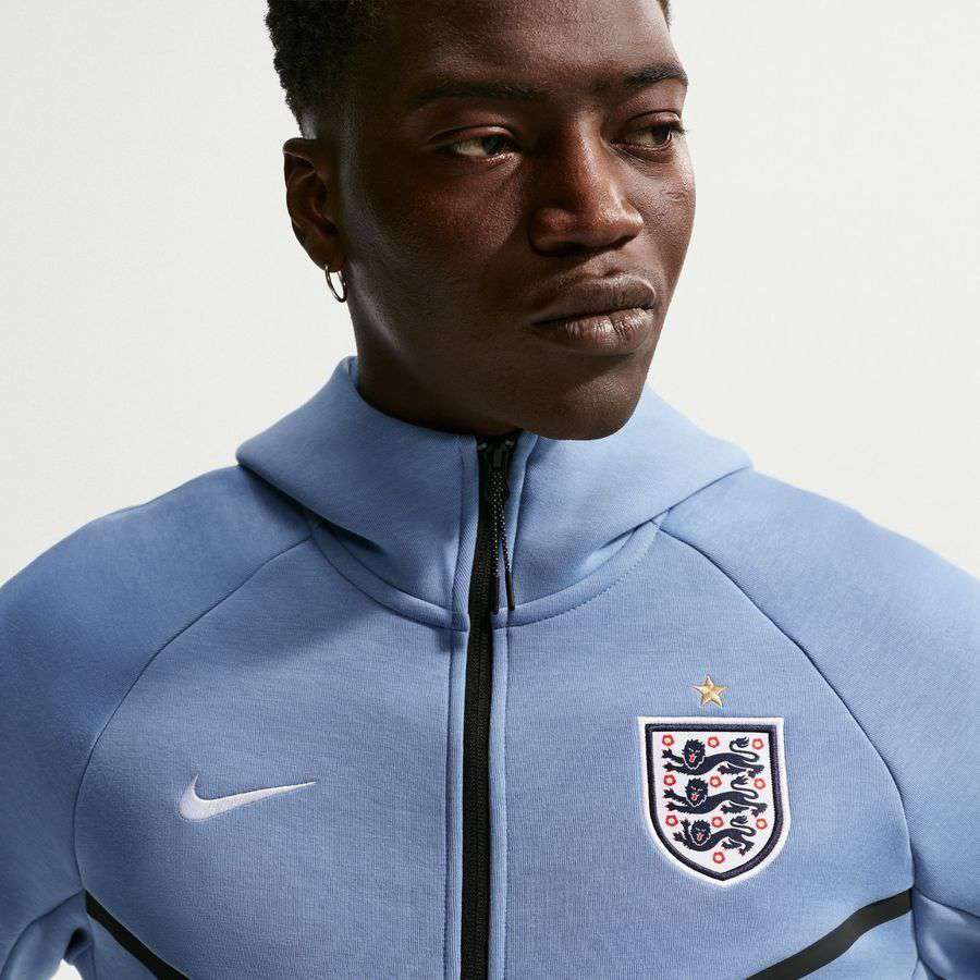 2026 England Hoodie NSW Tech Fleece FZ World Cup Work Blue/White Apparel