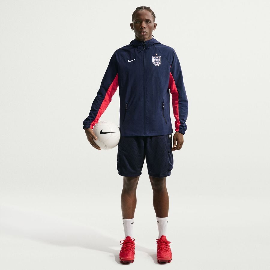 2026 England Jacket Dri FIT AWF Woven World Cup Obsidian/Speed Red/White