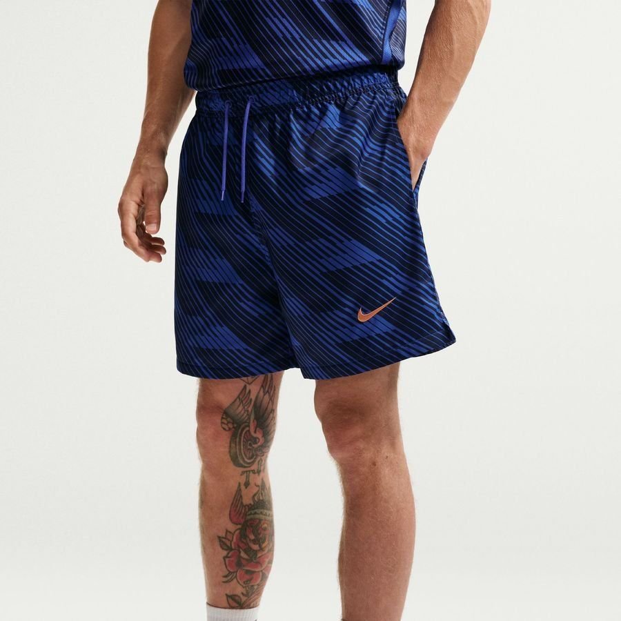 2026 France Shorts Club Woven Flow World Cup Game Royal/Metallic Copper Uniform