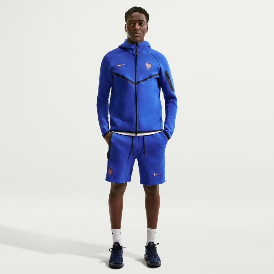 2026 France Sweat Shorts NSW Tech Fleece World Cup Game Royal/Metallic Copper