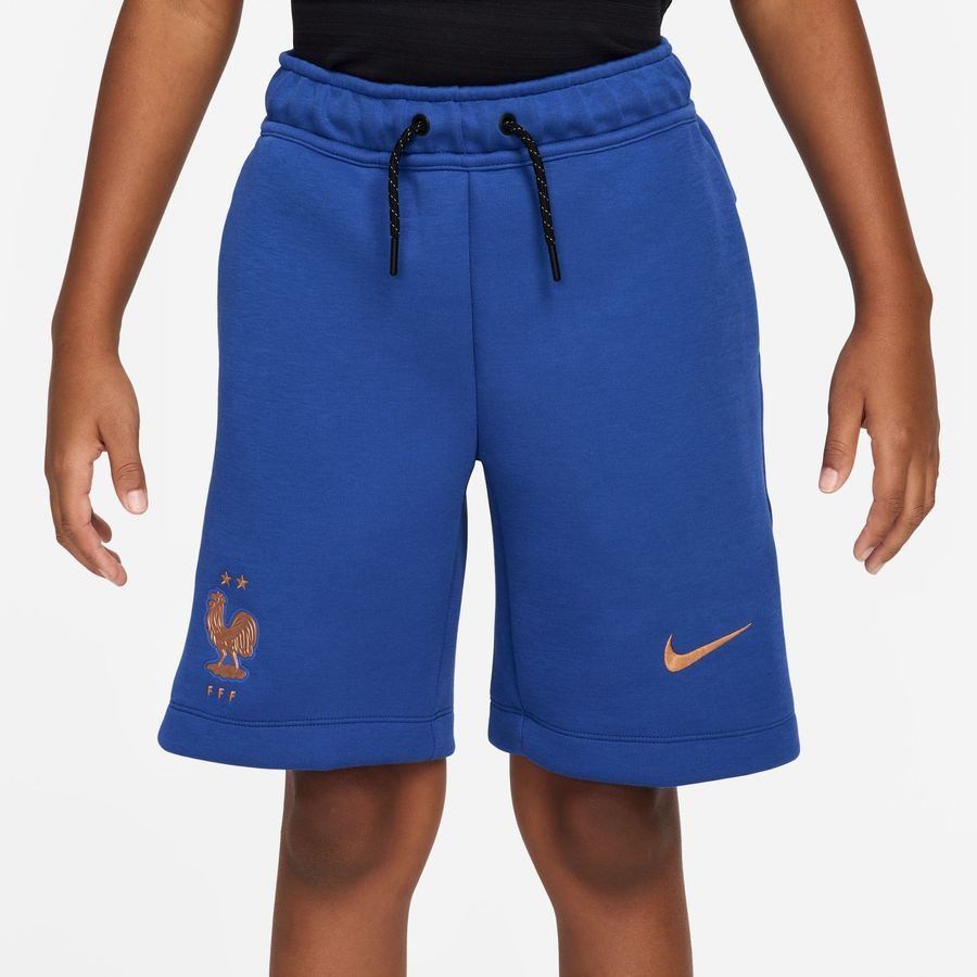 2026 France Sweat Shorts NSW Tech Fleece World Cup Game Royal/Metallic Copper