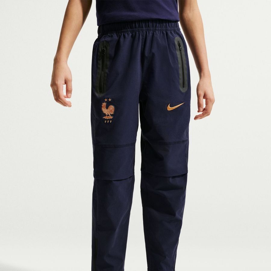 2026 France Trousers Tech Woven World Cup Blackened Blue/Metallic Copper