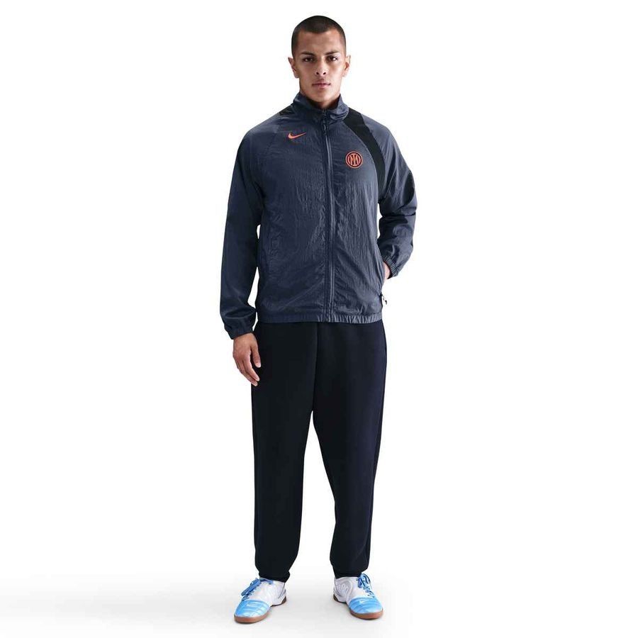 Inter Track Jacket T90 Woven GX Thunder Blue/Black/Safety Orange Apparel 3rd
