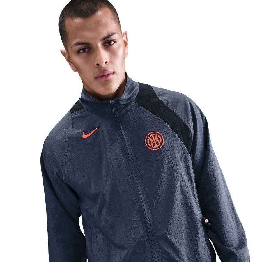 Inter Track Jacket T90 Woven GX Thunder Blue/Black/Safety Orange Apparel 3rd