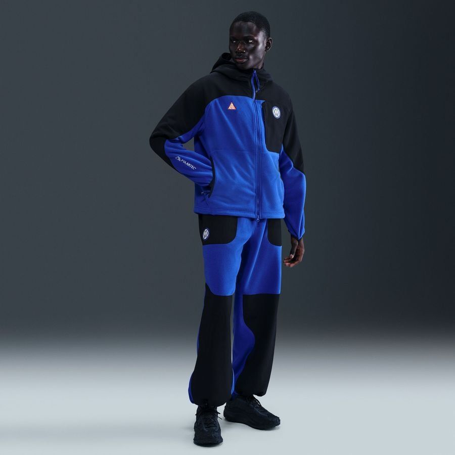 Inter ACG Hoodie Wolf Tree Plus Full Zip Black/Hyper Blue/Safety Orange/White