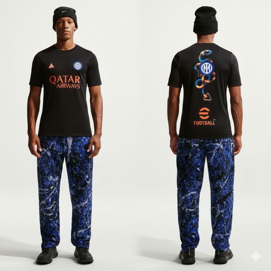 Inter ACG Dri FIT Academy Pro Pre Match Black/Safety Training Orange Apparel X