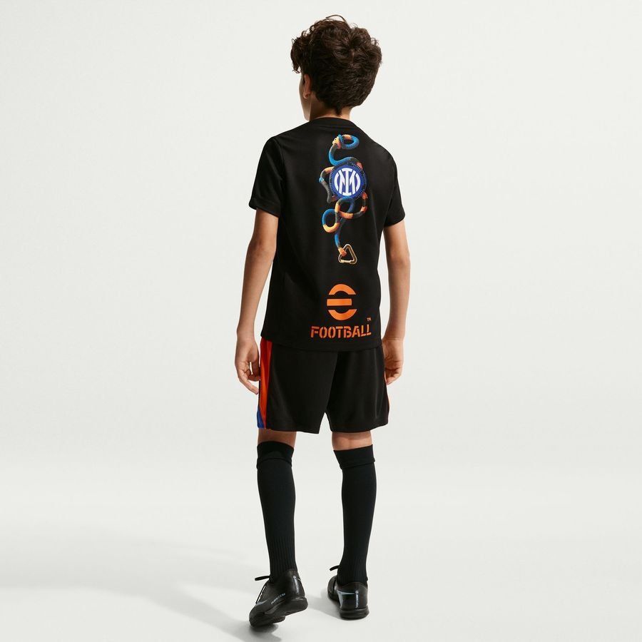 Inter ACG Dri FIT Academy Pro Pre Match Black/Safety Training Kids Orange