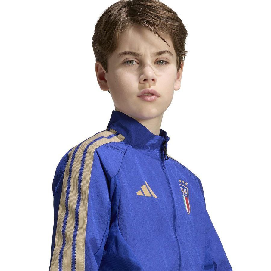 Italy Jacket Anthem Training Kids Blue Uniform