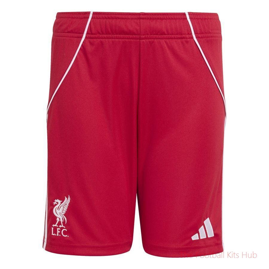 Liverpool Home Shorts 2025/26 Kids-UniFootball Store