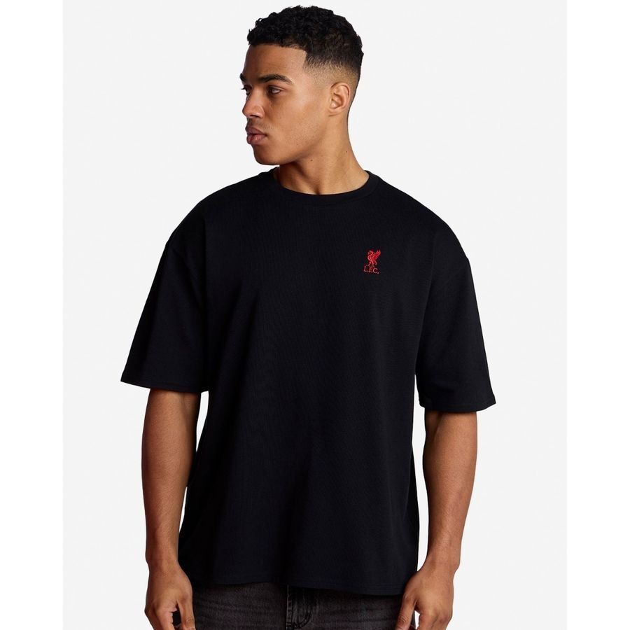 Liverpool Oversized Liverbird Black Apparel T